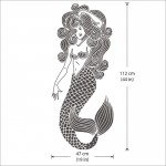 สติกเกอร์ติดผนังนางเงือก เมอร์เมด Mermaid Wall Sticker 